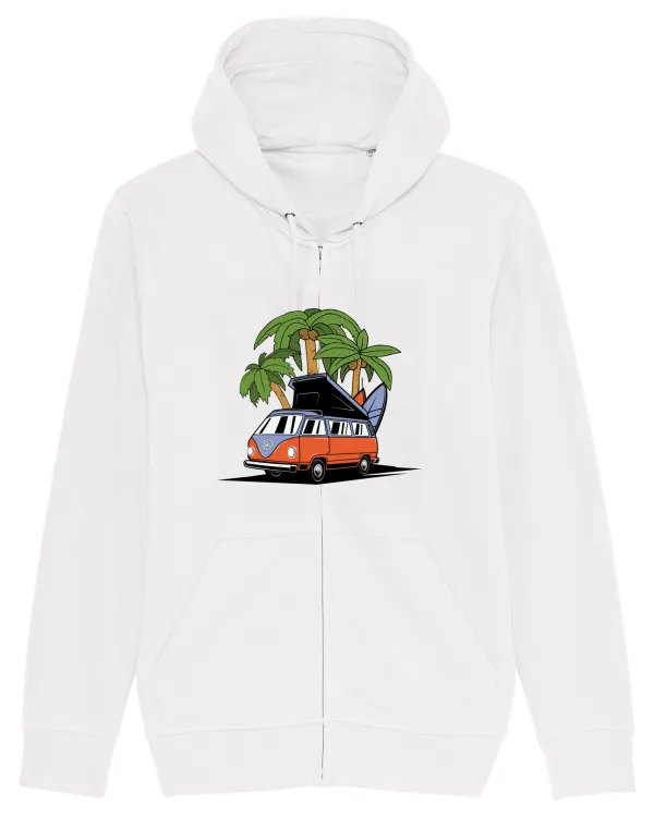 Hippie Summer Surf Hanorac cu fermoar Unisex Connector