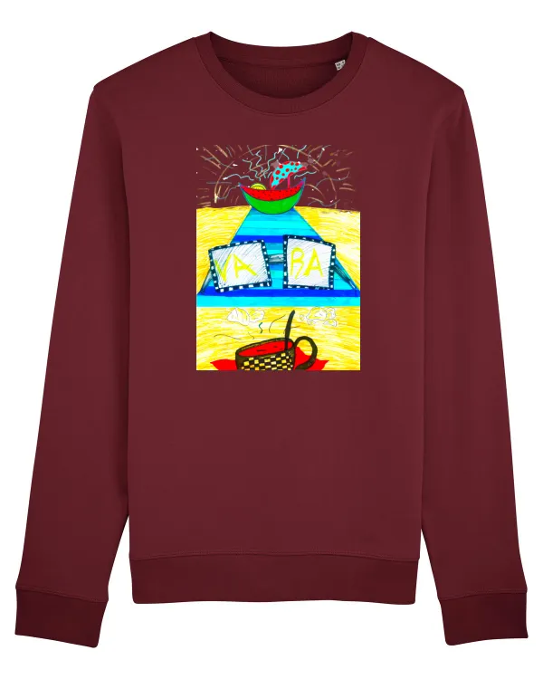Bluză mânecă lungă Unisex Rise Burgundy