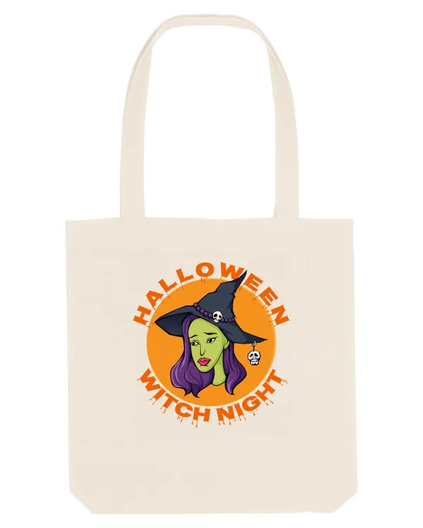 Halloween Witch Night Green Face Witch Natural