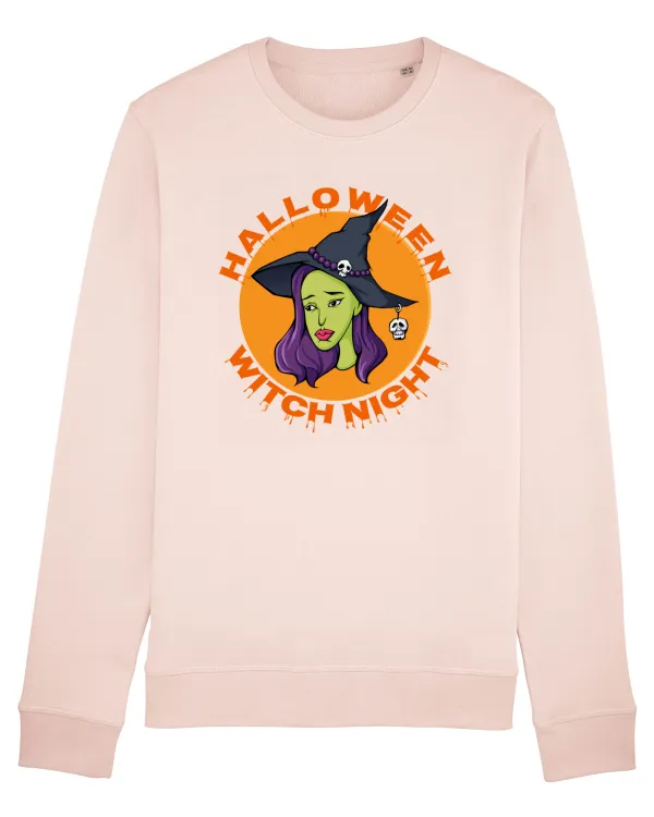 Halloween Witch Night Green Face Witch Candy Pink