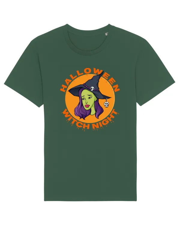 Halloween Witch Night Green Face Witch Bottle Green