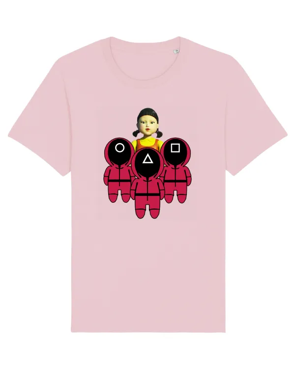 Tricou mânecă scurtă Unisex Rocker Cotton Pink