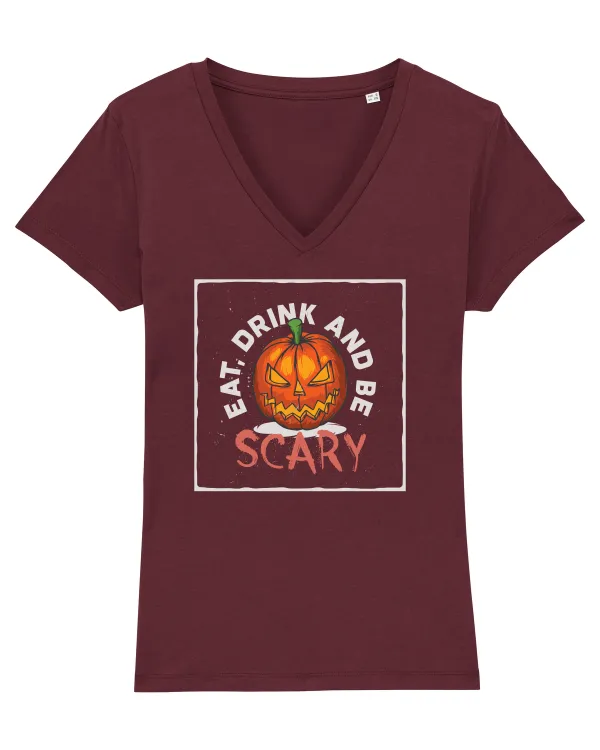BE SCARY ! Tricou mânecă scurtă guler V Damă Evoker