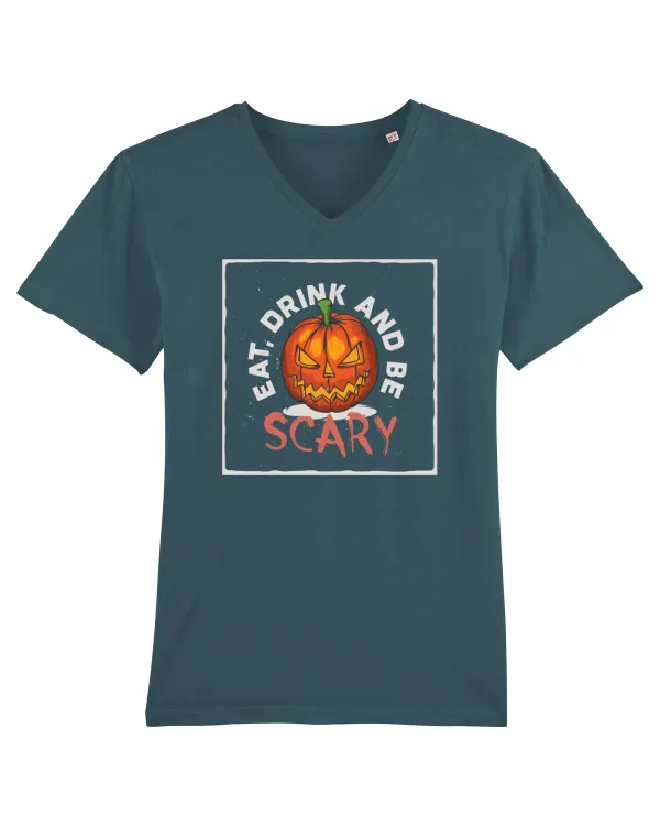 BE SCARY ! Tricou mânecă scurtă guler V Bărbat Presenter