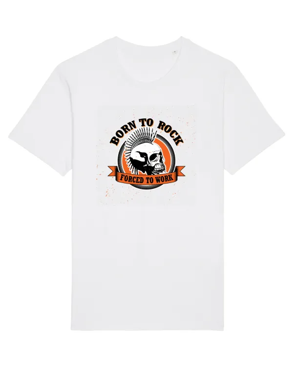 Tricou mânecă scurtă Unisex Rocker White