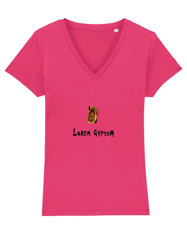 Lorem Gypsum Tricou mânecă scurtă guler V Damă Evoker