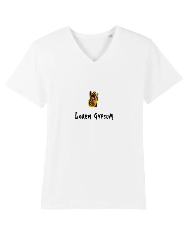 Lorem Gypsum Tricou mânecă scurtă guler V Bărbat Presenter
