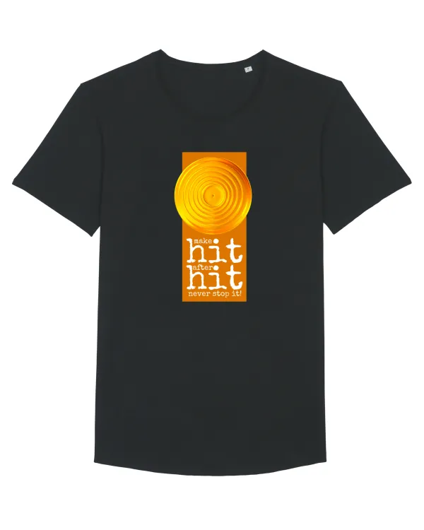 Hit after Hit Gold Tricou mânecă scurtă guler larg Bărbat Skater