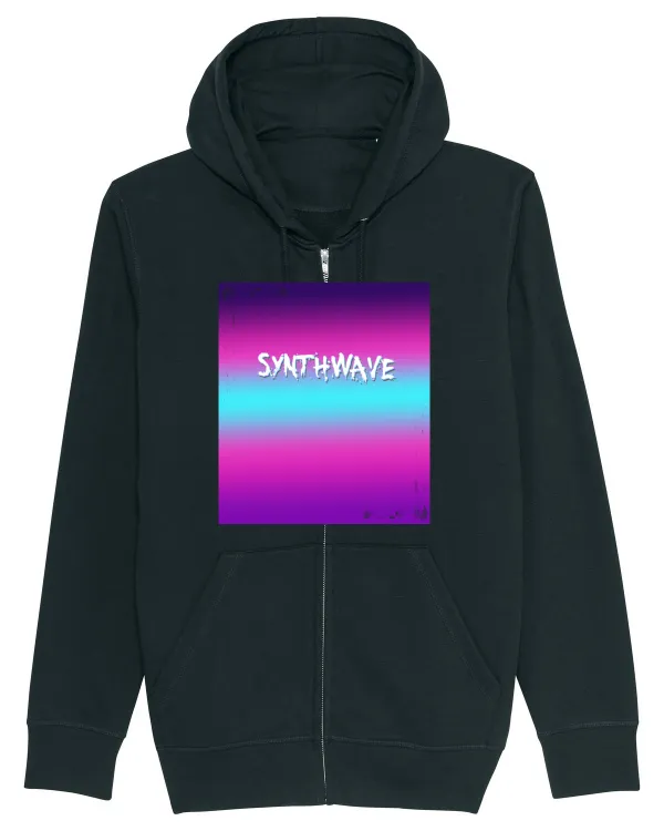 Synthwave Neon 80's Hanorac cu fermoar Unisex Connector