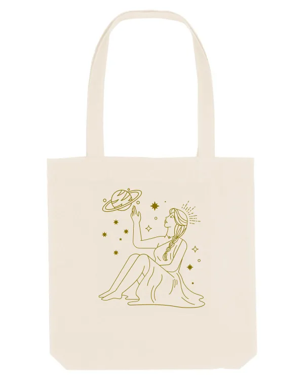 Saturn Planet Celestial Girl Natural