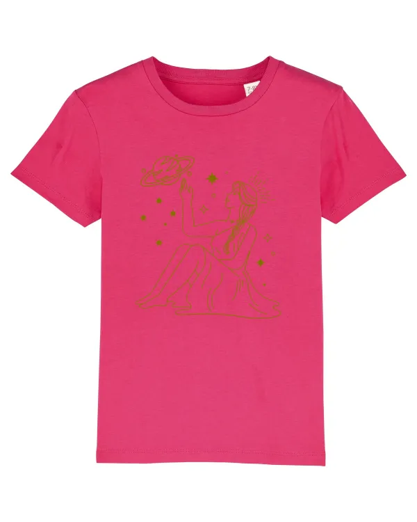 Saturn Planet Celestial Girl Raspberry