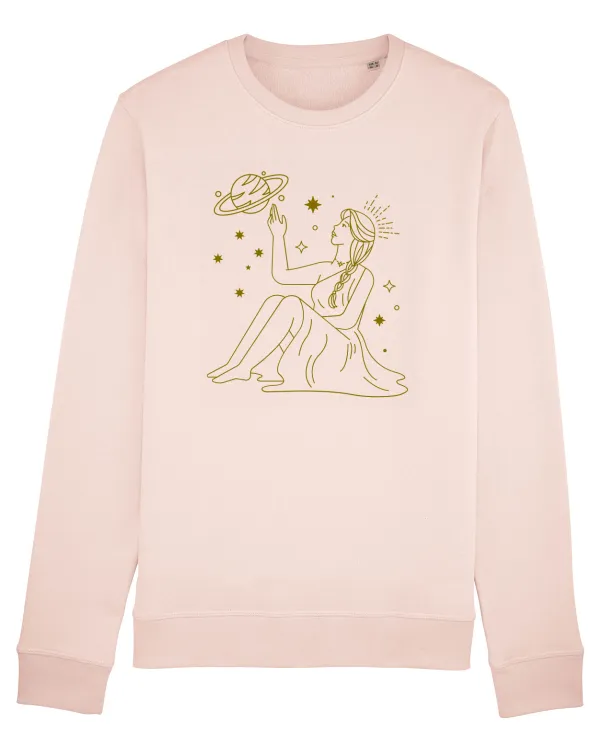 Saturn Planet Celestial Girl Candy Pink