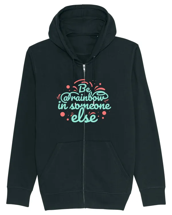 Be a Rainbow in Someone Else Hanorac cu fermoar Unisex Connector
