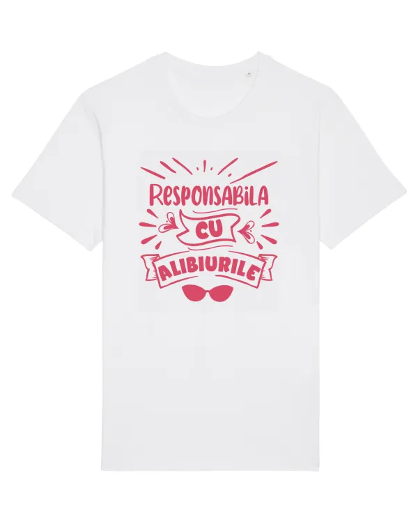 Tricou mânecă scurtă Unisex Rocker White