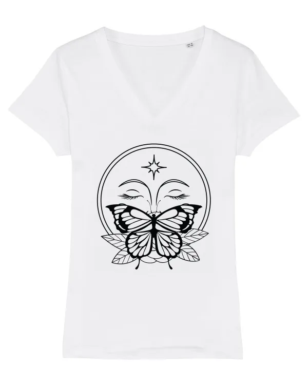 Mystycal Butterfly Full Moon White