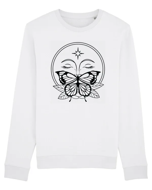 Mystycal Butterfly Full Moon White