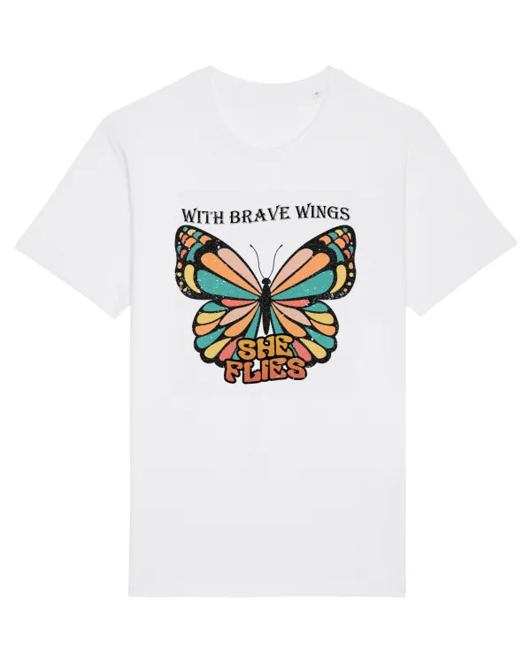 Tricou mânecă scurtă Unisex Rocker White