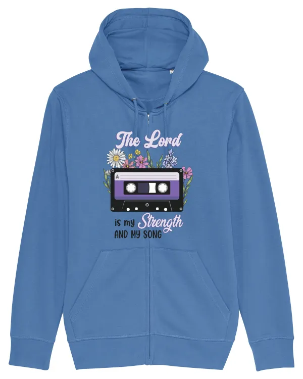 The Lord is my strenght and my song Hanorac cu fermoar Unisex Connector
