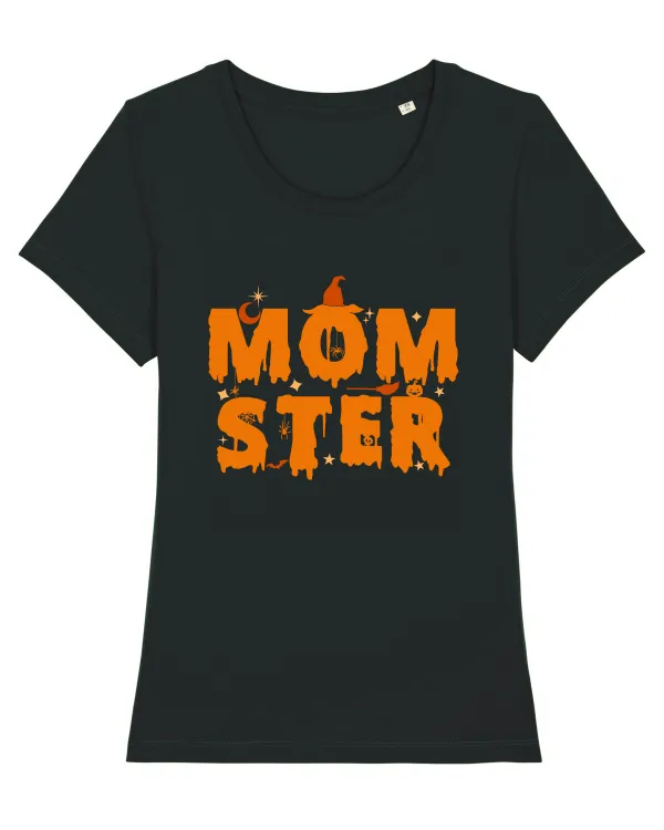 MomSter Tricou mânecă scurtă guler larg fitted Damă Expresser