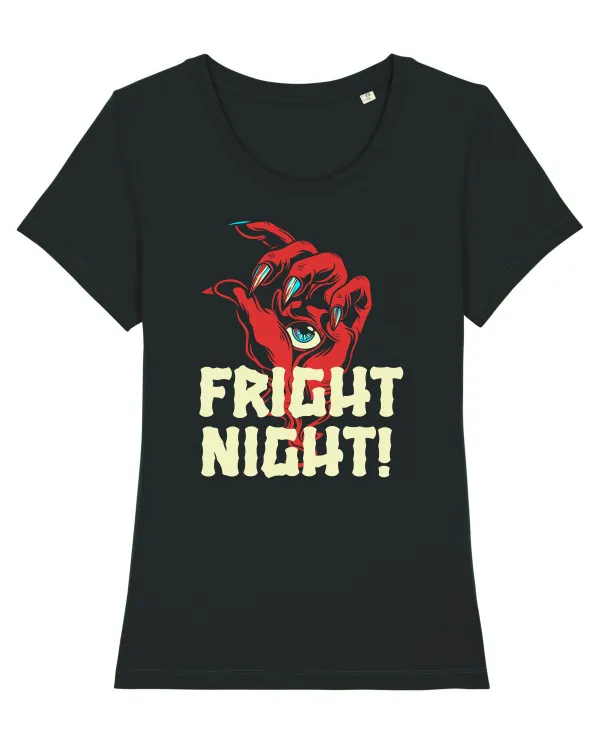 Fright Night Tricou mânecă scurtă guler larg fitted Damă Expresser