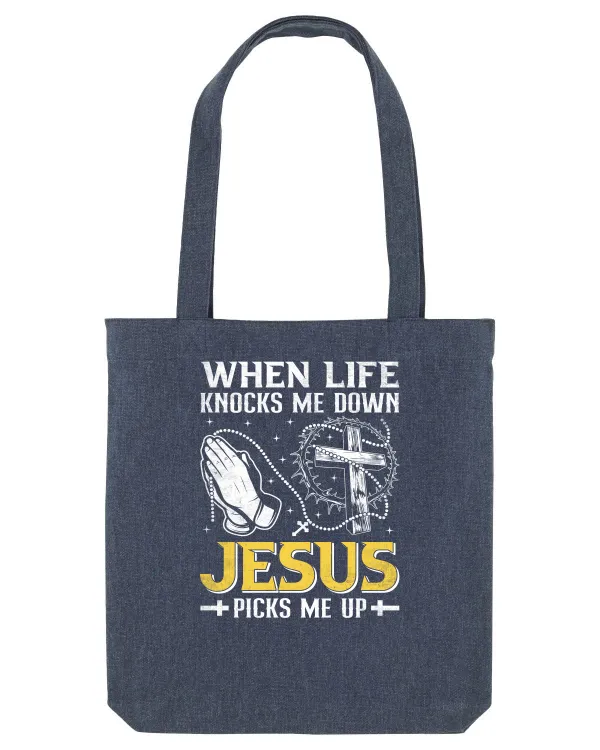 When life knocks me down Jesus picks me up Midnight Blue