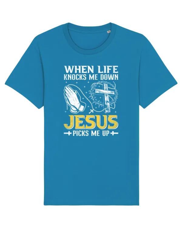 When life knocks me down Jesus picks me up Azur