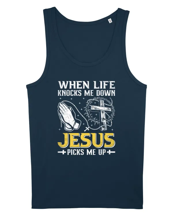 When life knocks me down Jesus picks me up Navy