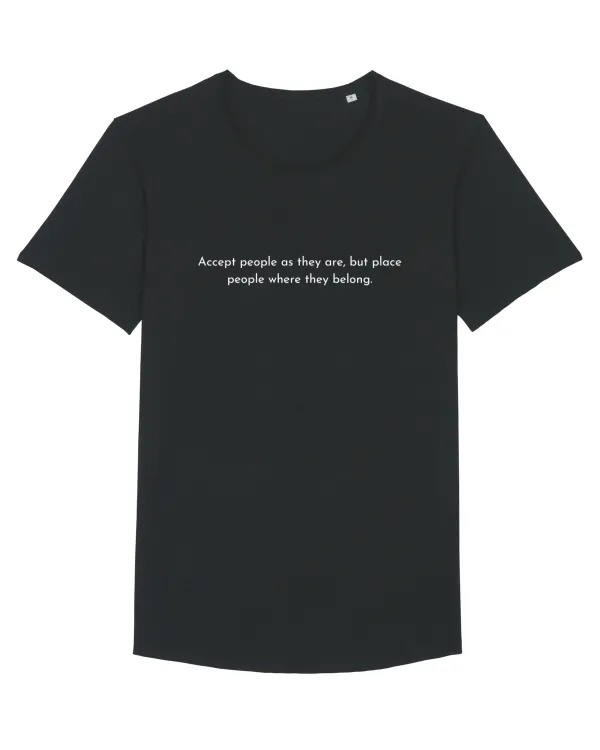 accept people as they are... Tricou mânecă scurtă guler larg Bărbat Skater