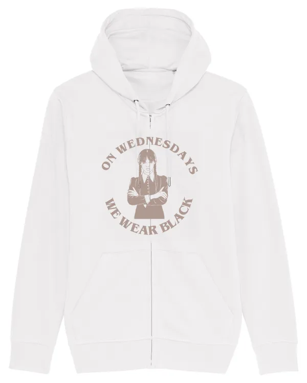 On Wednesday We Wear Black Hanorac cu fermoar Unisex Connector