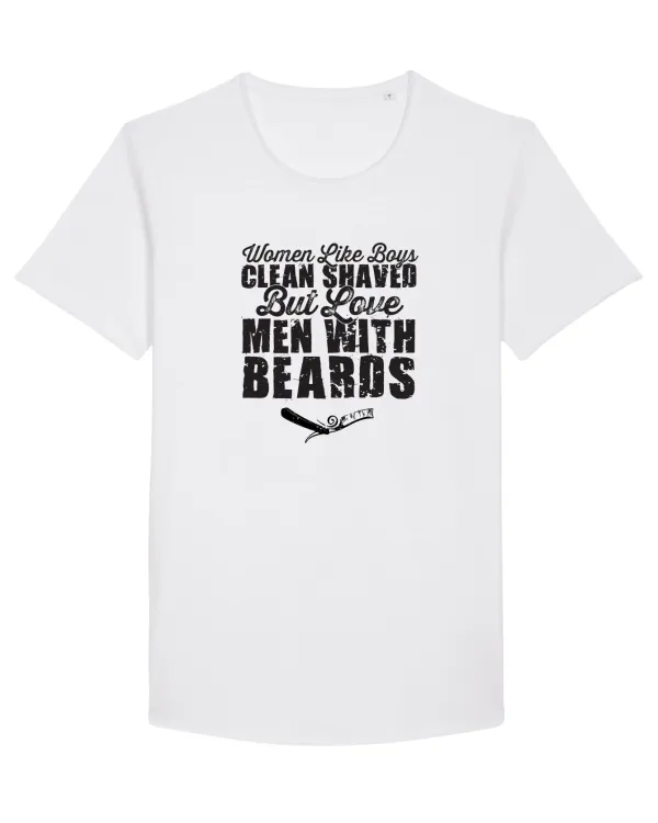 Beards Tricou mânecă scurtă guler larg Bărbat Skater