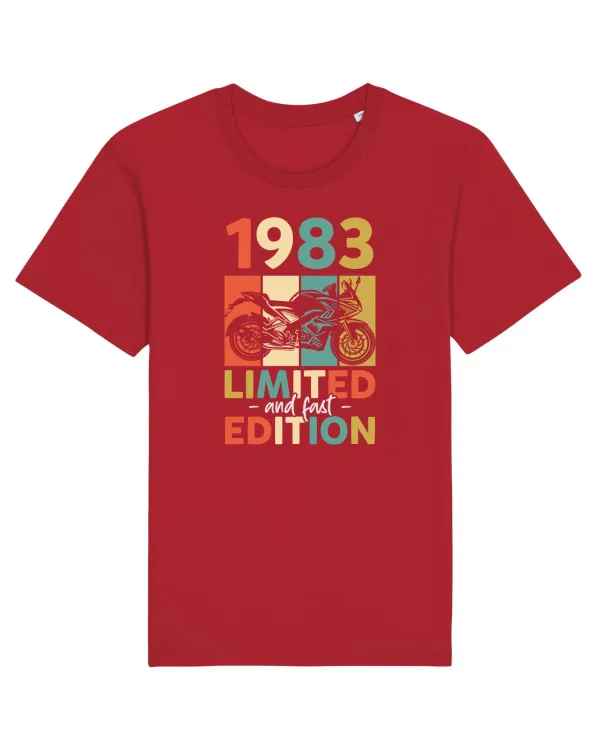Tricou mânecă scurtă Unisex Rocker Red