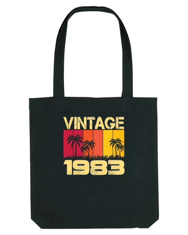 Vintage 1983 - sunny palm trees Black