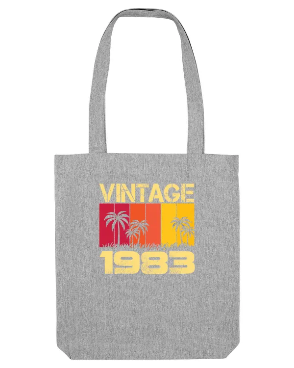 Vintage 1983 - sunny palm trees Heather Grey