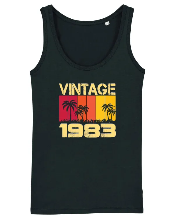 Vintage 1983 - sunny palm trees Black