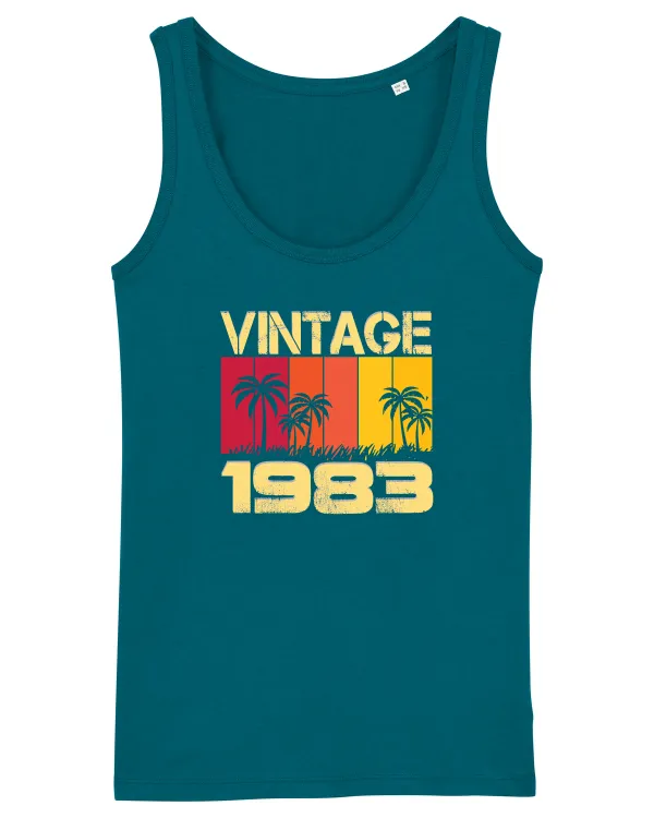 Vintage 1983 - sunny palm trees Ocean Depth