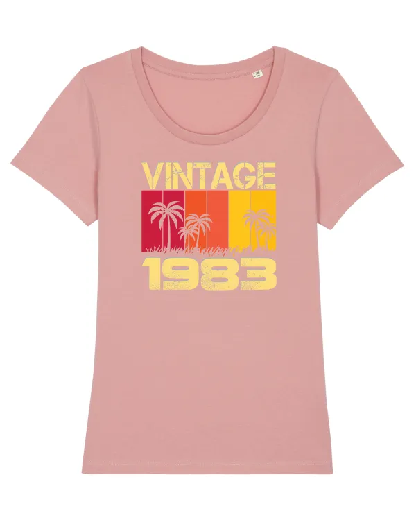 Vintage 1983 - sunny palm trees Canyon Pink