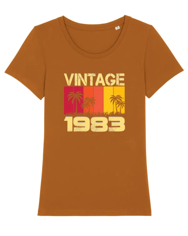 Vintage 1983 - sunny palm trees Roasted Orange