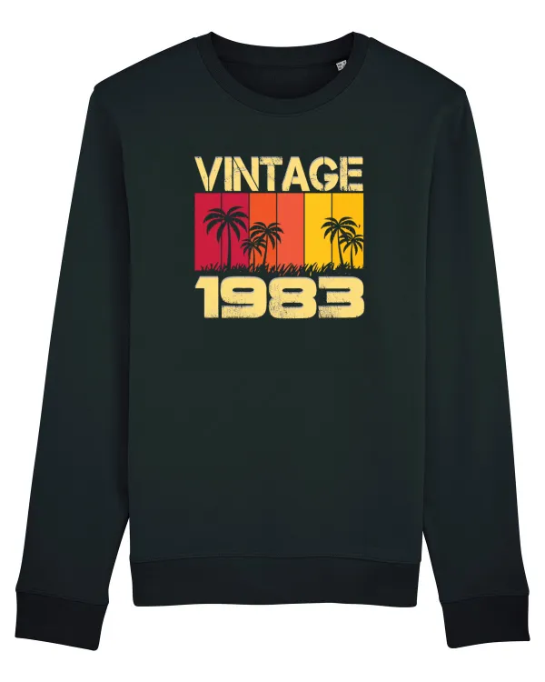 Vintage 1983 - sunny palm trees Black