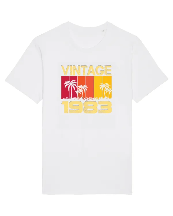 Vintage 1983 - sunny palm trees White