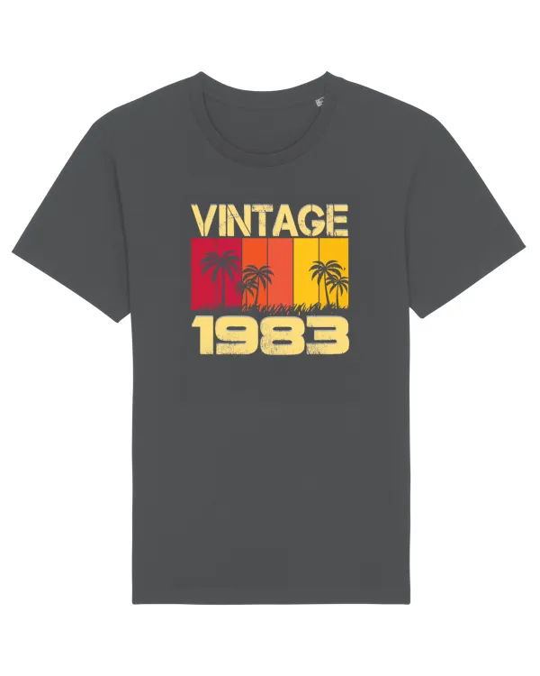 Vintage 1983 - sunny palm trees Anthracite
