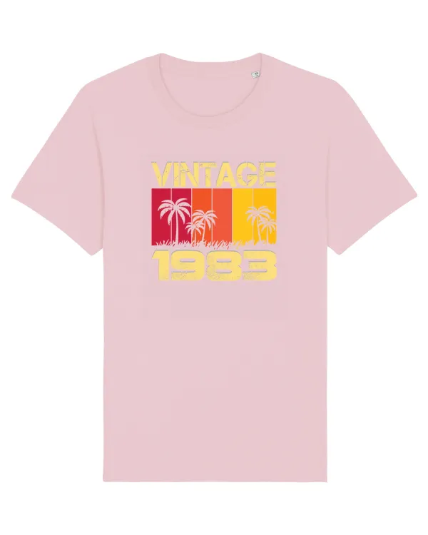Vintage 1983 - sunny palm trees Cotton Pink