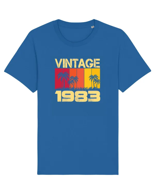 Vintage 1983 - sunny palm trees Royal Blue