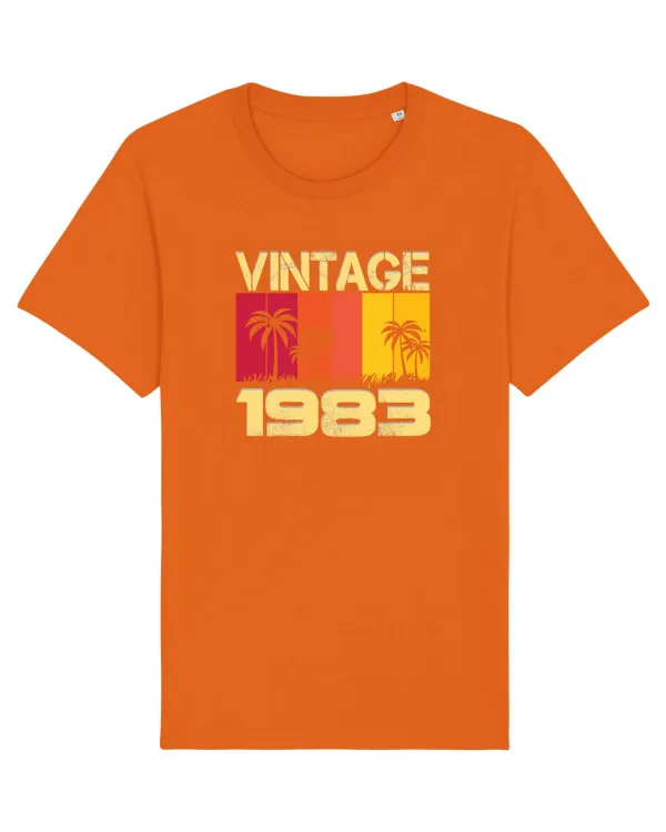 Vintage 1983 - sunny palm trees Bright Orange