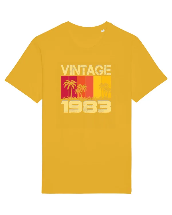 Vintage 1983 - sunny palm trees Spectra Yellow