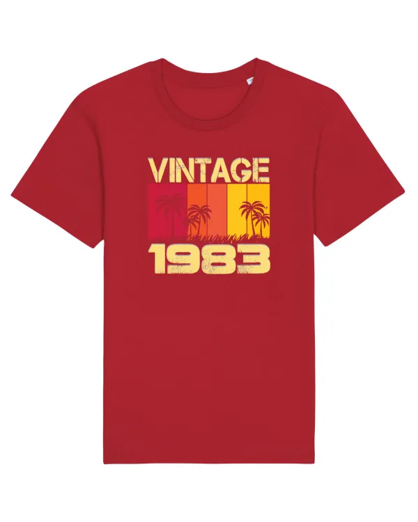 Vintage 1983 - sunny palm trees Red