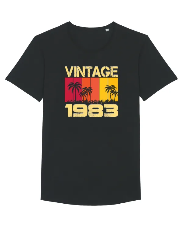 Vintage 1983 - sunny palm trees Black