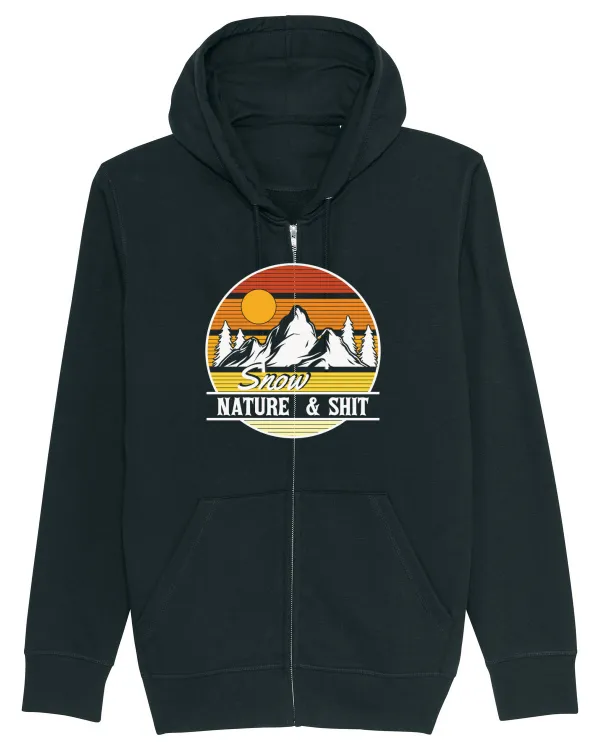pentru montaniarzi - Snow, nature and shit Hanorac cu fermoar Unisex Connector
