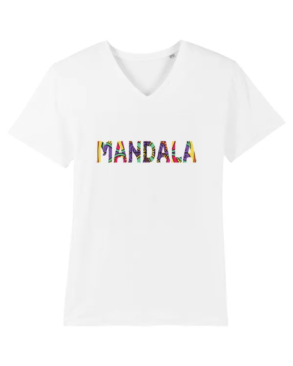 Mandala Tricou mânecă scurtă guler V Bărbat Presenter