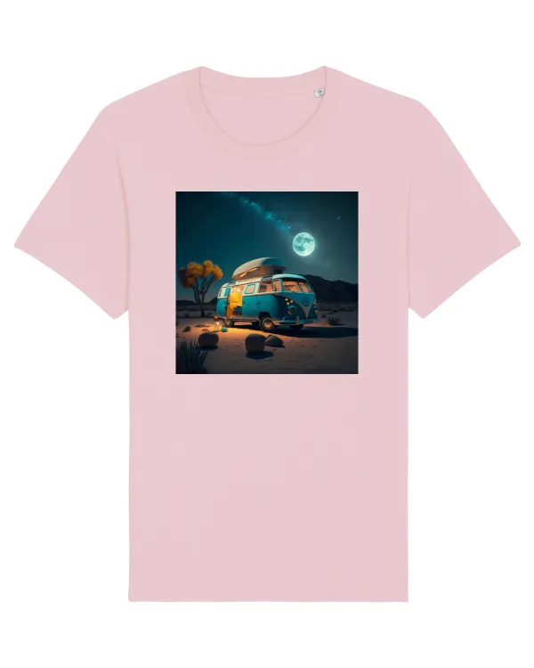 Tricou mânecă scurtă Unisex Rocker Cotton Pink