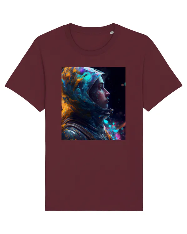 Tricou mânecă scurtă Unisex Rocker Burgundy